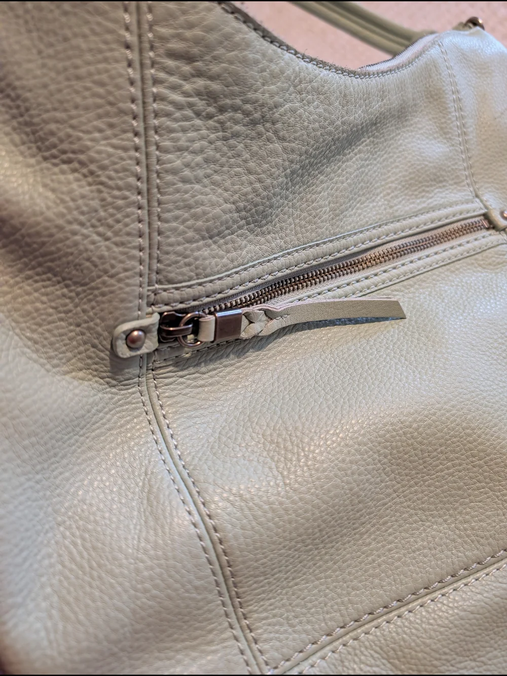 The Sak Pale Mint Leather Hobo Shoulder Bag